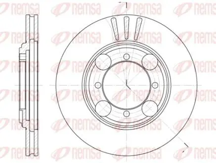 Тормозной диск REMSA 637510
