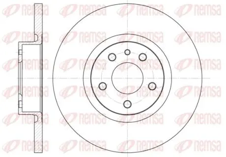 Гальмівний диск REMSA 651200
