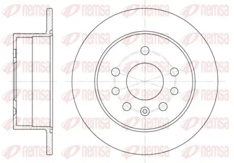Тормозной диск REMSA 653200