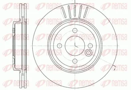 Диск тормозной REMSA 6624.10