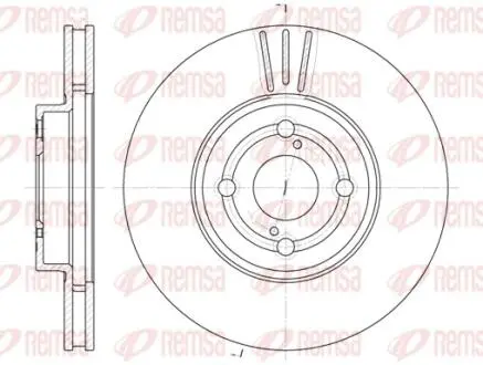 Диск гальмівний REMSA 6703.10