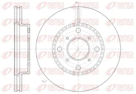 Тормозной диск REMSA 680410