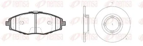 Комплект тормозов, дисковый тормозной механизм REMSA 869600 (фото 1)