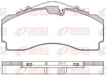 Комплект гальмівних колодок задн/передн KNORR SN7-HP SCANIA 4, G I, P I, R I, T DC09.108-OSC11.03 05.95-05.19 REMSA JCA170400
