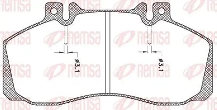 Тормозные колодки, дисковый тормоз.) REMSA JCA24500