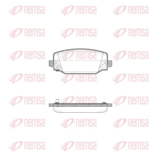 Фото колодки гальмівні дискові (комплект 4 шт) REMSA X2034.04 Колодки гальмівні дискові (комплект 4 шт) REMSA X2034.04