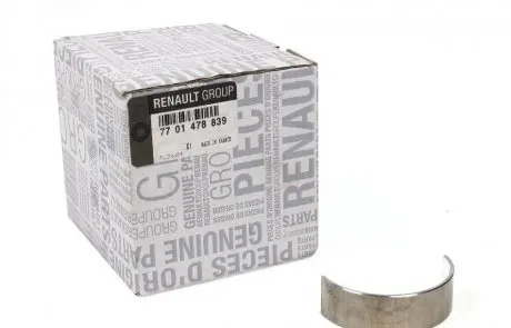 Вкладыши коренные RENAULT 77 01 478 839
