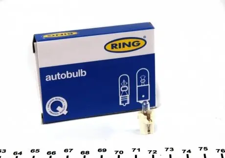Автолампа 12V 2W B8.3d White (в щиток приладів) Ring R509TBWH