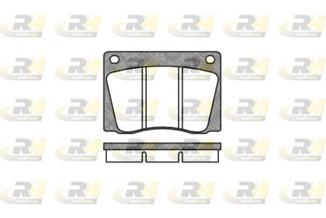 Гальмівні колодки, дискове гальмо (набір) ROADHOUSE 203700 (фото 1)