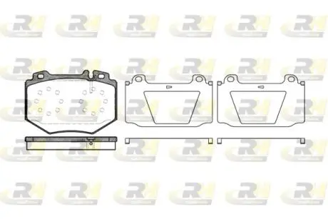 Тормозные колодки дисковые ROADHOUSE 21065.00