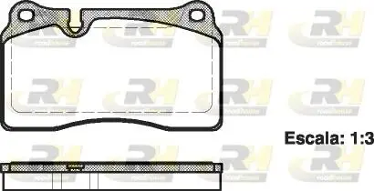 Тормозные колодки дисковые ROADHOUSE 21200.00