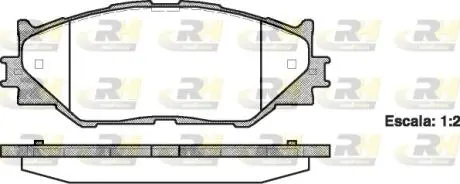 Гальмівні колодки дискові ROADHOUSE 21201.00