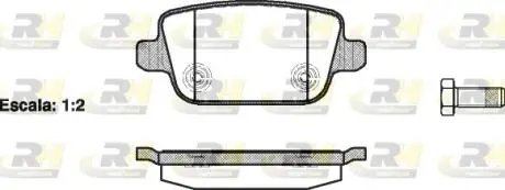 Гальмівні колодки дискові ROADHOUSE 21256.00