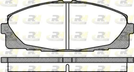 Тормозные колодки дисковые ROADHOUSE 21325.00