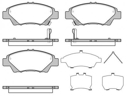 Колодки гальмівні (передні) Honda Jazz 01- (Akebono) ROADHOUSE 2135842