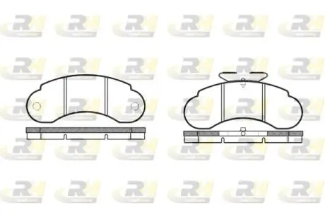 Тормозные колодки дисковые ROADHOUSE 2142.10