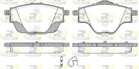 Тормозные колодки дисковые ROADHOUSE 21557.00