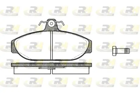 Тормозные колодки дисковые ROADHOUSE 2156.00