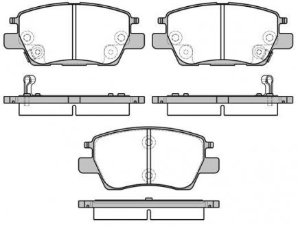 Колодки гальмівні (передні) Opel Ampera-E 17-19/Chevrolet Bolt/Volt/Cruze 15- (+датчик) ROADHOUSE 2163012 (фото 1)