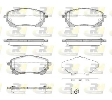 Тормозные колодки (передние) Toyota Corolla 1.6VVTi/1.8VVTi Hybrid 19- ROADHOUSE 2185802