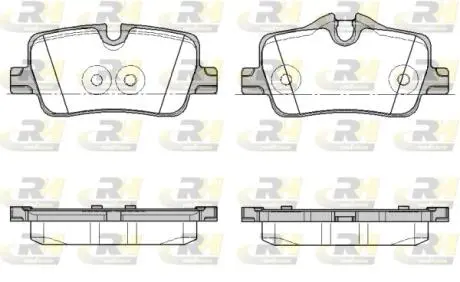 Колодки гальмівні (задні) BMW 3 (G20/G21/G80/G81/G28)/4 (G22/G23/G82/G83/G26) 18-/2 (G42/G87) 21- ROADHOUSE 2187300