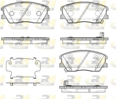 Тормозные колодки дисковые ROADHOUSE 21884.02