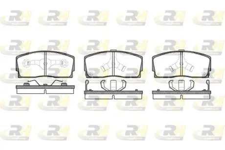 Тормозные колодки дисковые ROADHOUSE 2254.02