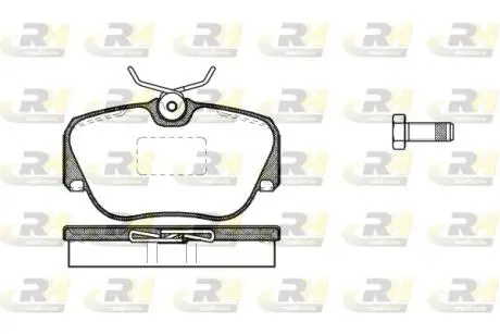Тормозные колодки дисковые ROADHOUSE 2284.00