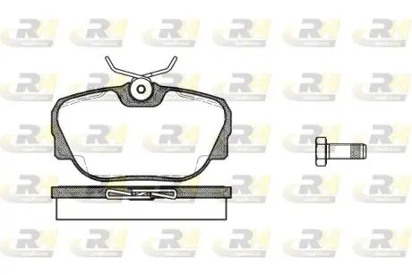 Тормозные колодки дисковые ROADHOUSE 2296.00