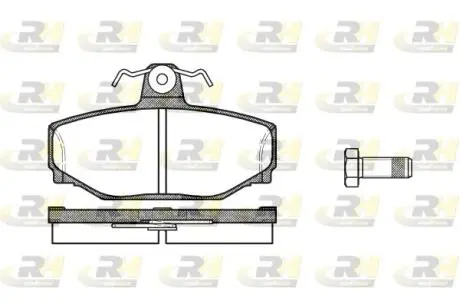 Гальмівні колодки дискові ROADHOUSE 2297.00
