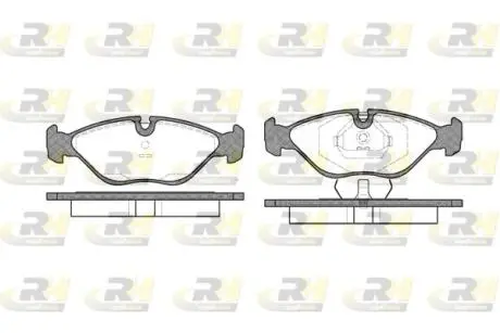 Гальмівні колодки, дискове гальмо (набір) ROADHOUSE 231900