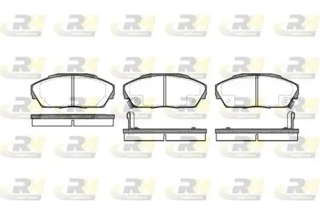 Гальмівні колодки, дискове гальмо (набір) ROADHOUSE 232302