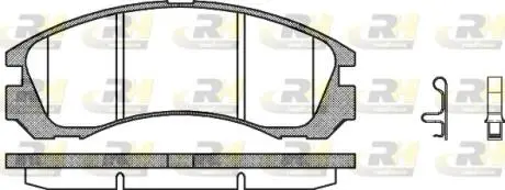 Гальмівні колодки дискові ROADHOUSE 2354.32