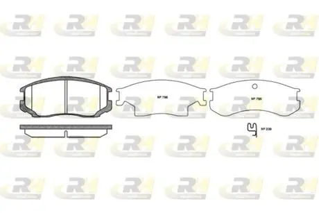 Гальмівні колодки дискові ROADHOUSE 2357.22