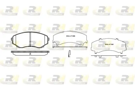 Тормозные колодки дисковые ROADHOUSE 2397.22