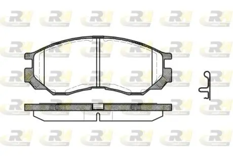 Гальмівні колодки дискові ROADHOUSE 2583.00