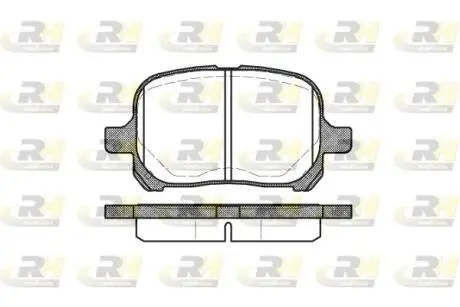 Гальмівні колодки дискові ROADHOUSE 2621.00