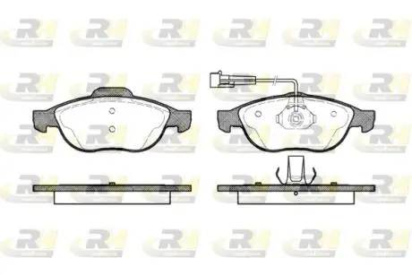 Тормозные колодки, дисковый тормоз.) ROADHOUSE 266002