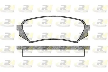 Гальмівні колодки дискові ROADHOUSE 2706.00