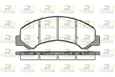Гальмівні колодки дискові ROADHOUSE 2763.00