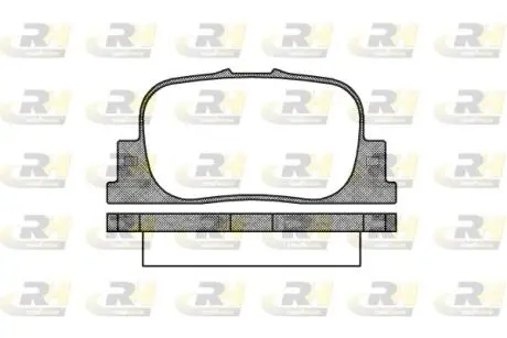 Гальмівні колодки дискові ROADHOUSE 2801.00