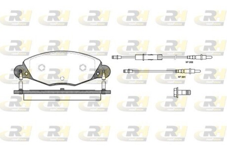 Тормозные колодки, дисковый тормоз.) ROADHOUSE 282704