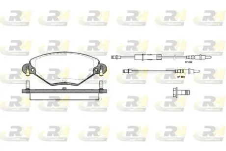 Гальмівні колодки дискові ROADHOUSE 2828.04