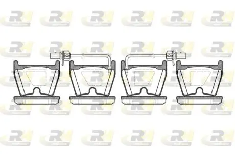 Тормозные колодки дисковые ROADHOUSE 2896.02