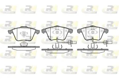Тормозные колодки дисковые ROADHOUSE 2964.12