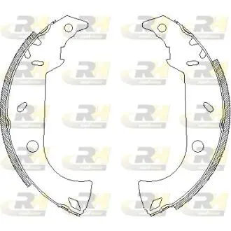 Гальмівні колодки (набір) ROADHOUSE 418000 (фото 1)