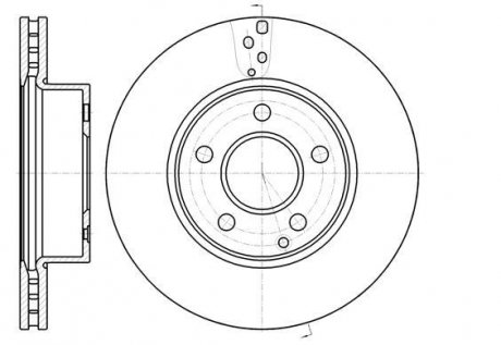 Тормозной диск ROADHOUSE 6106610 (фото 1)