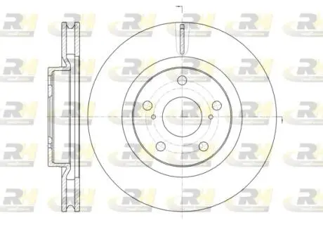 Тормозной диск ROADHOUSE 61259.10