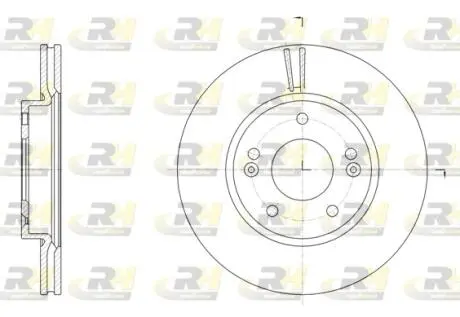 Тормозной диск ROADHOUSE 61507.10