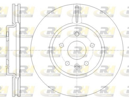 Диск тормозной (передний) Opel Astra K 15-(300x26) R16 PRO (заменено на 92277205) ROADHOUSE 6179410